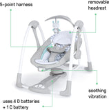 NEW Ingenuity ConvertMe Swing-2-Seat - Raylan - Battery-Saving Portable Swing
