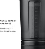 NEW Blender Bottle PROSTAK V2 Midnight Black 22OZ, C04756