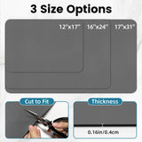 NEW PoYang 24"x16" Coffee Mat Large, Coffee Bar Accessories for Countertop, Absorbent Dish Drying Mat, Anti-Slip and Hide Stain Pad for Espresso Machine, Espresso Maker and Kitchen Counter, Gray