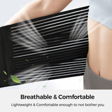 NEW Retails $46, FREETOO Back Support Belt for Back Pain Relief with 6 Stays, Adjustable Back Brace for Men/Women for work, Anti-skid Lower Lumbar Support with 16-hole Air Mesh for Sciatica (Sz M, Waist: 29.5''-37.4'')