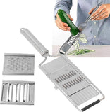 NEW Vegetable, Pro Onion Chopper Stainless Steel, Kitchen Vegetable Slicer Dicer Cutter Easy Cleaning with 3 Interchangeable for Salad Potato Carrot Garlic Kitchenware