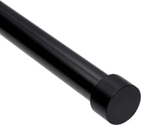 NEW Umbra-Cappa-Curtain-Rod,-Includes-2-Matching-Finials,-Brackets-&-Hardware,-36-to-66-Inches,-Black