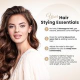 NEW Heatless Curling Rods, 3PCS Heatless Curls Overnight Flexi Rods with Hook, No Heat Curlers to Sleep In, Overnight Heatless Curls Rods for Blowout, Hair Styling Tool for Overnight (3PCS-Black)