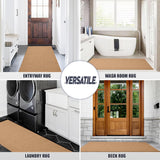 NEW Retails $68, 2ft x 9ft Runner Rug Indoor Outdoor Utility Carpet, Custom Sizes Area Rugs with Non Slip Rubber Backing for Hallway Kitchen Entryway Balcony Garage Stair Laundry