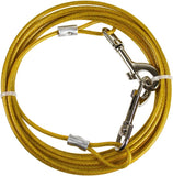 NEW Petphabet Heavy Duty Tie Out Cable for Medium Size Dogs up to 50 Pounds (20 feet, Yellow)