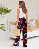 NEW Anime Pajamas for Women, Cute Cartoon Cat Sleep Pajama Pants Kawaii All Over Print Couple Sleepwear, Sz L