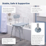 NEW Drive Medical Transfer Tub Bench, Knocked Down, Tool-free, 1 Each 1 count, Retails $133
