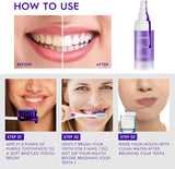 NEW Sealed Purple Teeth Whitening Toothpaste: Teeth Whitening Purple for Adults Unflavored