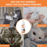 NEW Cat Deterrent Spray, Natural Cat Deterrent for Pet Behavior Training, Cat Repellent Spray-Indoor and Outdoor Use-120 ml, Orange, BB: 03/28