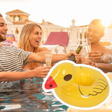 NEW Floating Drink Holder - Inflatable Floating Cup Holder for Pool - Cute Decor Tray Outdoor Toys for Kids Adults Summer Swimming Spa Beer Beach Party Lake River Poolside, includes 1 Holder
