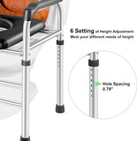 NEW Deewow Raised Toilet Seat with Handles up to 450lbs, Toilet Seat Riser for Seniors with Height Adjustable, Raised Toilet Seat for Elderly, Pregnant and Handicap, Fit Any Toilet, Black, Retails $139+