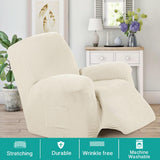 NEW Stretch Recliner Chair Cover Recliner Covers Slipcovers 1-Piece Durable Soft Jacquard Sofa Furniture Cover Form Fit Stylish Recliner Slipcover/Protector, Machine Washable, Natural
