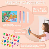 NEW Retails $80, Magnetic Wall Decal Arch: 31" x 39" Magnetic Chalk Board Sticker -for Kids & Playroom (Taupe Pink）