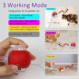 NEW Alikofo Interactive Cat Toys Ball for Indoor Cats Fast Rolling on Carpet, Chirping & Motion Activate Cat Toys (Red)