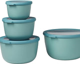 NEW Retails $150, Mepal Cirqula Multi Bowl 4-Pieces Set, Nordic Green