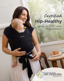 NEW Momcozy Baby Wrap Carrier Slings, Infant Carrier Slings for Newborn up to 50 lbs, Baby Wrap Adjustable for Adult Fits Sizes XXS-XXL, Easy to Wear Baby Carriers, Ergonomic Front Facing/Back, Black