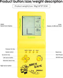 NEW HLF 3.5-inch Large Screen Retro Brick Game Console - Built-in 23 Classic Games, Racing & Tank, Nostalgic Puzzle Console (Yellow)