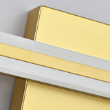 NEW Retails $93, SOLFART Dimmable Bathroom Vanity Light Fixtures Over Mirror Modern LED Vanity Light Fixtures 31.9 Inch Golden Led Lights