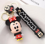 NEW Anime Silicone Keychain, Cartoon Silica Gel Key Ring for Women, Men, Minnie