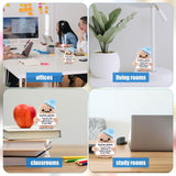 NEW Positive Potato, 3.27 Inch Funny Positive Potato Knitted Wool Potato Doll with Positive Cards Mini Potato Doll for Friends Party Decoration Encouragement (Blue Hat)