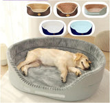 NEW Pet Bed Double Sided Available All Seasons Big Size Extra Dog Bed House Sofa Kennel Soft Fleece Pet Dog Comfort, Grey, Sz Medium