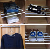 NEW SIQUK 6 Pack Adjustable Spring Tension Rods Refrigerator Bar Extendable Rod for DIY Projects