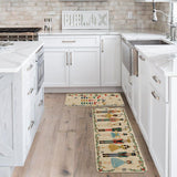 NEW Artoid Mode Watercolor Nutcrackers Merry Christmas Non Slip Kitchen Runners Set of 2, Low-Profile Kitchen Rugs - 17x29 and 17x47 Inch