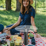 NEW Battery Operated Retractable Fly Repellent Bug Fan! Utilizes the power of air circulation to repel flies, mosquitoes, and other flying insects without harsh chemicals