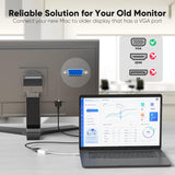 NEW USB C to VGA Adapter, CableCreation USB 3.1 Type C to VGA Converter 1080P Compatible with Thunderbolt 3/4, MacBook Pro/Air 2020/2019/2018, iPad Pro 2020/2018, Surface Pro, XPS, Galaxy S22/ S20