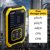 NEW FNIRSI Geiger Counter Nuclear Radiation Detector - Radiation Dosimeter with LCD Display, Portable Handheld Beta Gamma X-ray Rechargeable Radiation Monitor Meter, 5 Dosage Units Switched,0.0μSv-500mSv, Retails $85