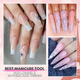 NEW All in one Makartt Poly Glitter Nail Extension Gel Kit with UV LED Nail Lamp 24W, 16 Accessories!