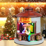 NEW innodept12 Christmas Village Collection Accessory Set - Stout Shack Lit House - LED Light Up Christmas Market Scene