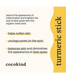 NEW Cocokind Turmeric Mask Stick, Spot Treatment with Organic Turmeric, Tea Tree Oil, and Ginger Root, For Dark Spots and Acne