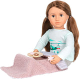 NEW Retails $85+ Our Generation Deluxe Sandy Doll Set! Doll OG Deluxe - Sandy and Off to Winter Camp! 18" - Log Cabin Vacation