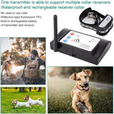 NEW Wireless Dog Fence, Outdoor Safe Electric Pet Containment System, Adjustable Radius Range Up to 990ft,Dog Boundary Container with Waterproof & Rechargeable Training Collars Receiver, For 2 Dogs, Retails $149