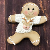 NEW LILIAO Christmas Running Gingerbread Man Cookie Cutter - 1pc - 3.6 x 4.2 inches - Stainless Steel
