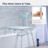 NEW Drive Medical Transfer Tub Bench, Knocked Down, Tool-free, 1 Each 1 count, Retails $133