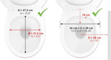 NEW Retails $110, PEPE Mobility Raised Toilet Seat with Handles 4 Inch (Fits Round and Elongated Toilets up to 15"), Toilet Seat Riser for Seniors, 300 lbs Capacity