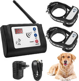 NEW Wireless Dog Fence, Outdoor Safe Electric Pet Containment System, Adjustable Radius Range Up to 990ft,Dog Boundary Container with Waterproof & Rechargeable Training Collars Receiver, For 2 Dogs, Retails $149