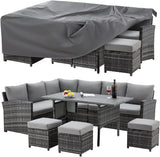 NEW Retails $60, U-MAX Patio Furniture Set Cover, Outdoor Patio Table and Chair Set Covers for Backyard, Waterproof & Large Rectangle Patio Table Cover, 72" L X 48" W X 30" H
