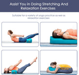 NEW Retails $65, Yoga Bolster (66x27x14 cm) Supportive Yoga Cushion for Restorative Yin Yoga Accessories Rectangular Bolster for Stretching Meditation Pillow 100% Organic Cotton Removable Washable Cover Large