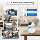 NEW GBIUT Indoor Security Camera, 5G&2.4G Pet Camera Baby Monitor with Phone App, 2K HD Pan/Tilt WiFi Camera Surveillance Motion Sensor Night Vision, 2-Way Audio, Home Camera Indoor Works with Alexa