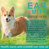 NEW Sealed Dogs Earmite Pet Ear Canals Cats Earmite Oil Ear Mitetreatment For Dogs And Cats Pet Ear Wash Pet Ear Cleaners, BB: 11/28