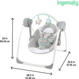 NEW Ingenuity Comfort 2 Go Portable Swing - Fanciful Forest, Retails $105