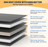 NEW Retails $85, Palopalo 6 in 1 Back Seat Extender for Dogs, Dog Car Seat Cover for Back Seat with Hard Bottom, Supports 330lb, Car Back Seat Protector with Side Flaps, Dog Hammock for Car, SUV, Truck, Travel Bed