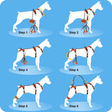 NEW Retails $177, Dog Lift Harness, Dog Lift Sling Carrier with Handle & Shoulder Sling, Support Harness for Rear Back Legs Helps, Disabled, Arthritis, Joint Injuries, Paralysis Up Stairs Blue, Extra Large）