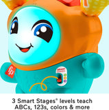Item shows light use! Fisher-Price Baby & Toddler Learning Toy Dj Bouncin’ Beats with Music Lights & Bouncing Action for Ages 6+ Months, Retails $63