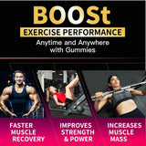NEW Retails $73, Happyummmm Creatine Monohydrate Gummies 5000mg for Men & Women, Chewables Creatine Monohydrate for Muscle Strength, Muscle Builder, Energy Boost, Pre-Workout Supplement(90 Count)-Strawberry