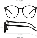 NEW LifeArt Blue Light Blocking Glasses, Computer Reading Glasses, TV Gaming Glasses for Women/Men, Anti Glare, Anti Eyestrain, Black