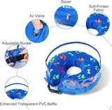 NEW Dog Cone, Inflatable Dog Cone for Small, Medium and Large Dogs, Soft Cone for Dogs After Surgery with Adjustable Buckle and Cute Pattern to Stop Licking and Biting Wounds, Sz XL